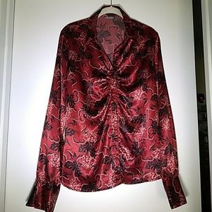 Apt. 9 Red blouse women's size large